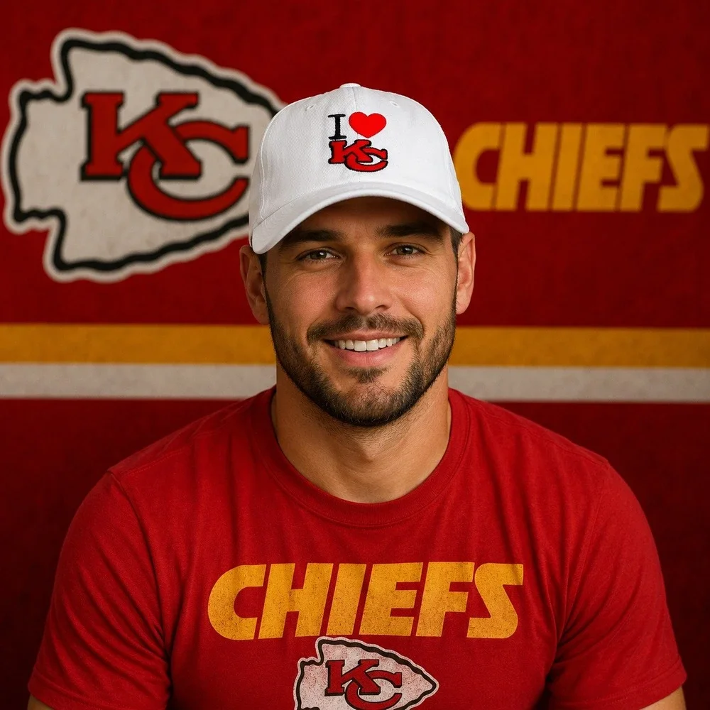 Kansas City Chiefs‎ Men White cap Design with 